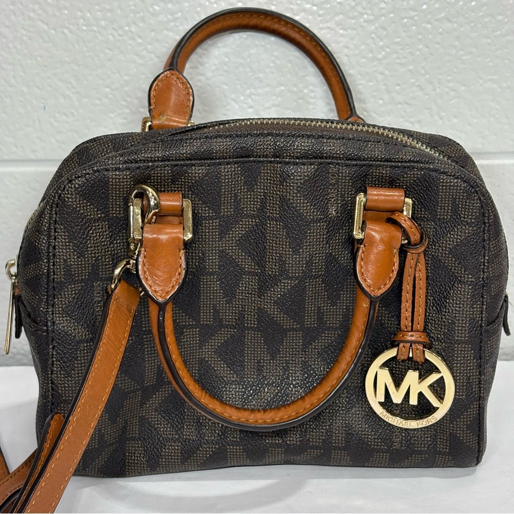 Michael Kors Small Handbag with Adjustable Crossbody Leather Strap